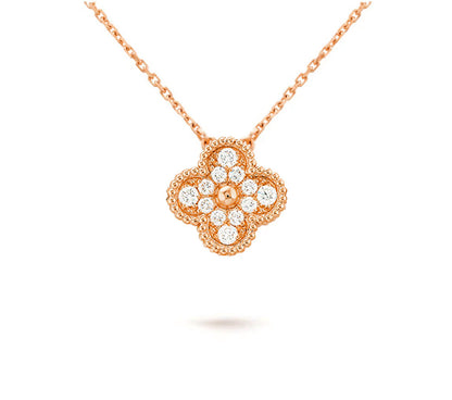 [LUXE]CLOVER 15MM SINGLE FLOWER NECKLACE COLLECTION