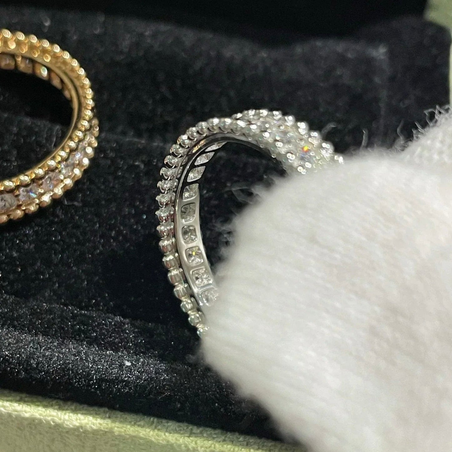[RAFFINE] ANILLO DE ORO ROSA CON DIAMANTE PERLEE