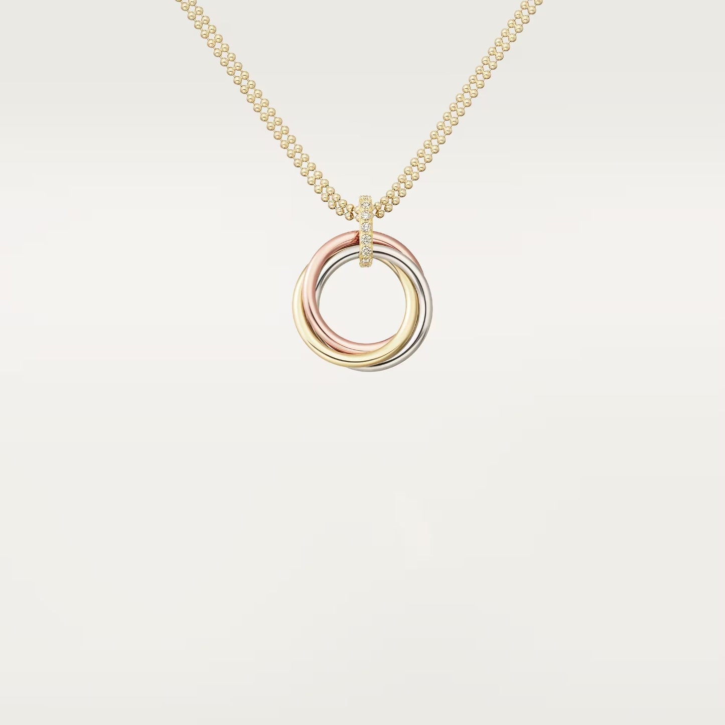 [Raffine]TRINITY MEDIUM  DIAMONDS NECKLACE