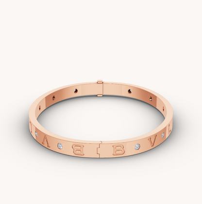 [RAFFINE]ZERO 1 PINK GOLD 12 DIAMONDS BRACELET