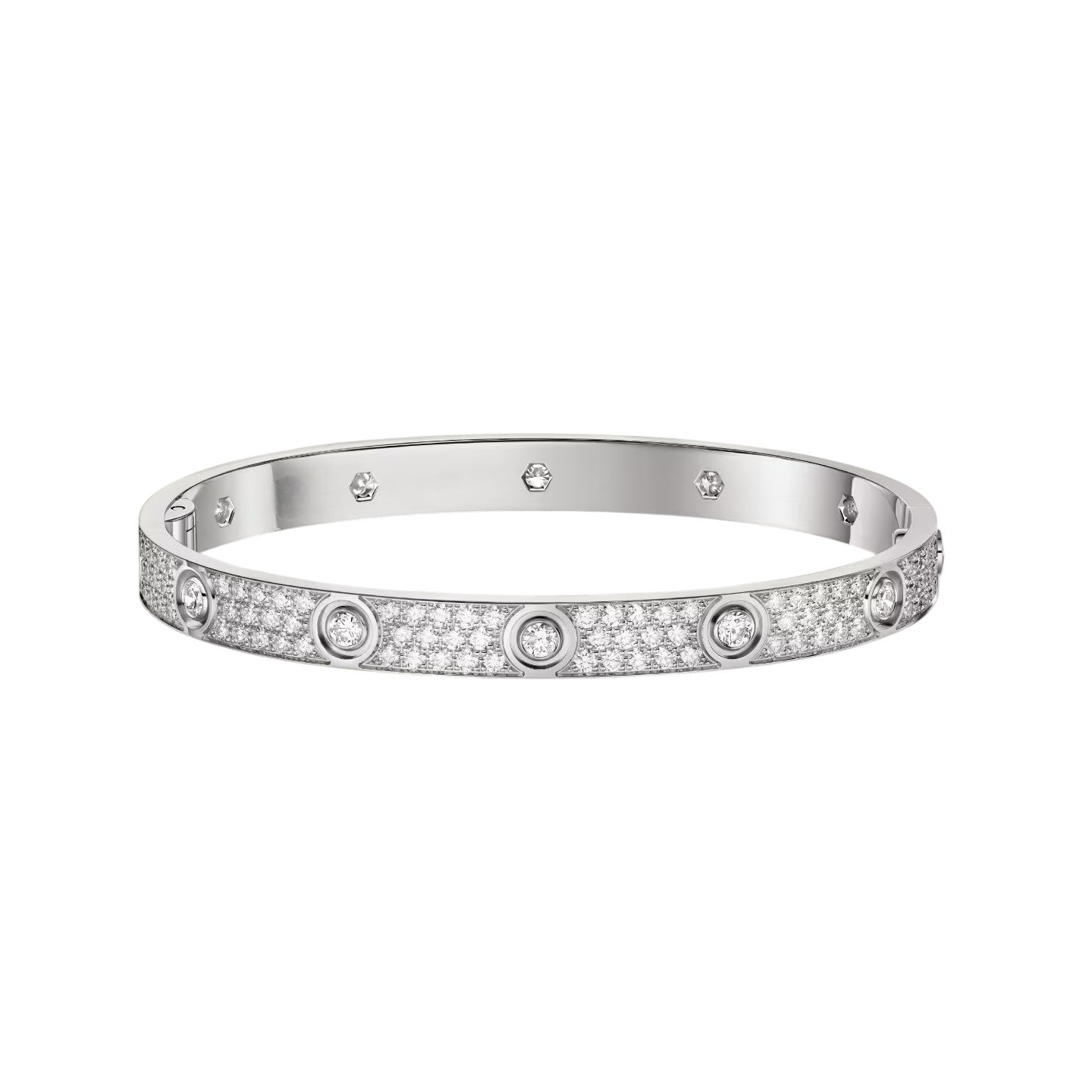 [Raffine]LOVE BRACELET 6.1MM DIAMOND-PAVED 10 BIG DIAMONDS