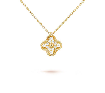 [LUXE]CLOVER MINI 9.5MM CARNELIANS NECKLACE COLLECTION