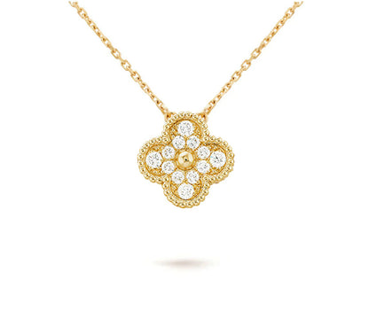 [LUXE]CLOVER 15MM SINGLE FLOWER NECKLACE COLLECTION