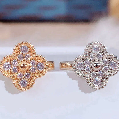 [RAFFINE]CLOVER DIAMOND RING