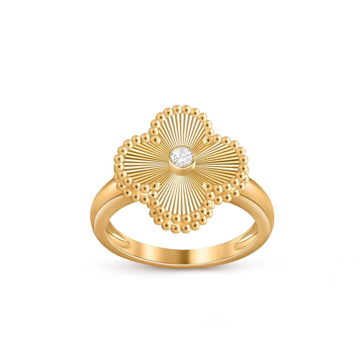 [LUXE]CLOVER DIAMOND RING GOLD COLLECTION