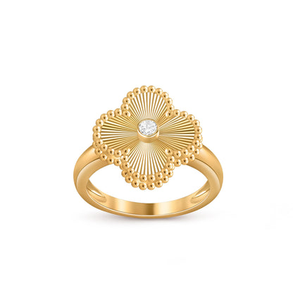 [LUXE]CLOVER DIAMOND RING GOLD COLLECTION