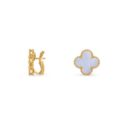 [LUXE]CLOVER 15MM MOP EARRINGS COLLECTION