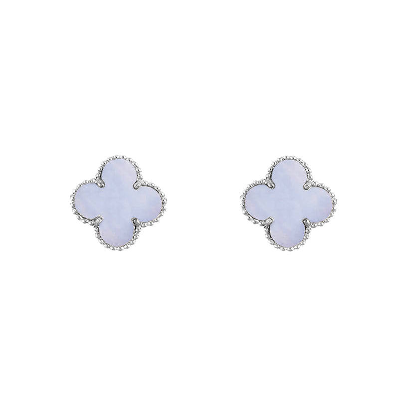 [LUXE]CLOVER SILVER 15MM EARRINGS COLLECTION