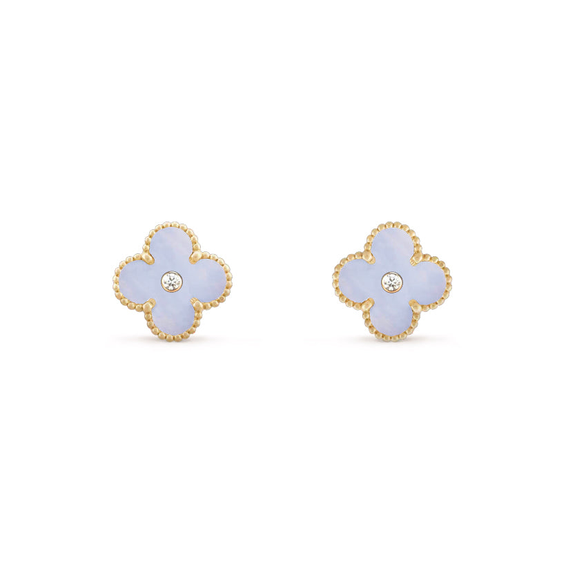 [LUXE]CLOVER  15MM DIAMOND EARRINGS COLLECTION