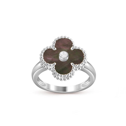 [LUXE]CLOVER SILVER DIOMND RING COLLECTION