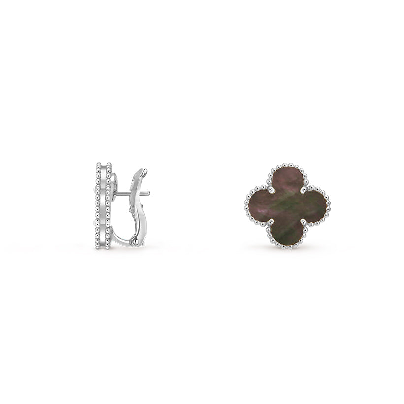 [LUXE]CLOVER SILVER 15MM MOP EARRINGS COLLECTION