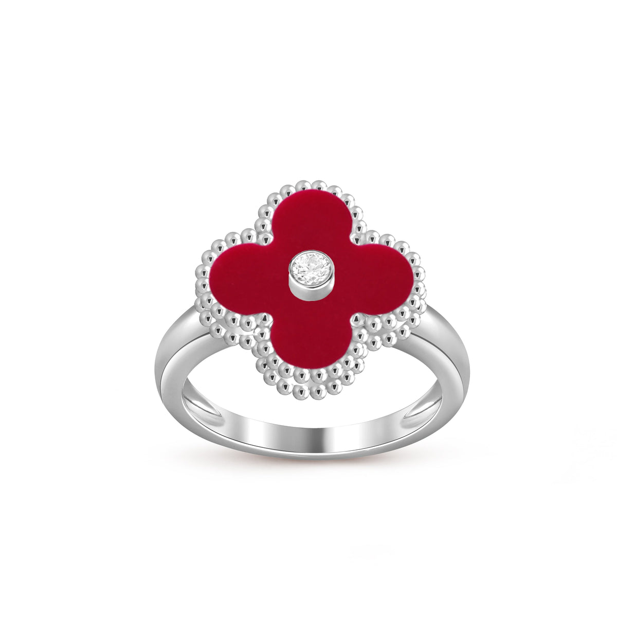 [LUXE]CLOVER SILVER DIOMND RING COLLECTION