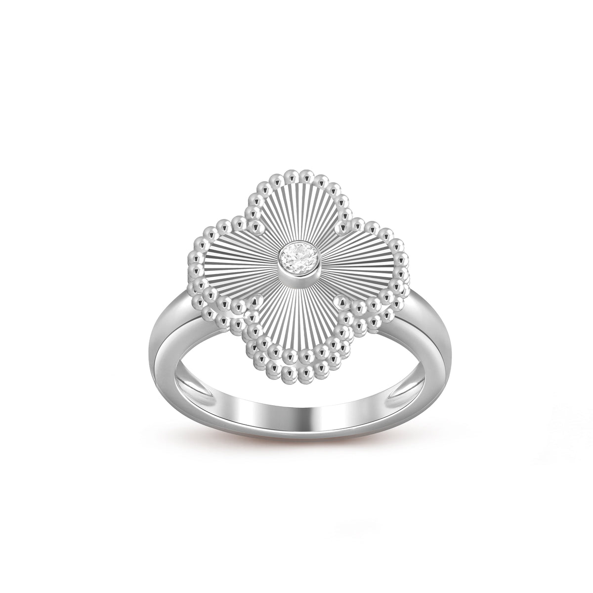 [LUXE]CLOVER SILVER DIOMND RING COLLECTION