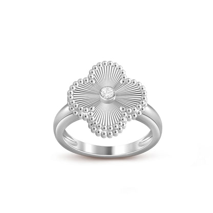 [LUXE]CLOVER SILVER DIOMND RING COLLECTION
