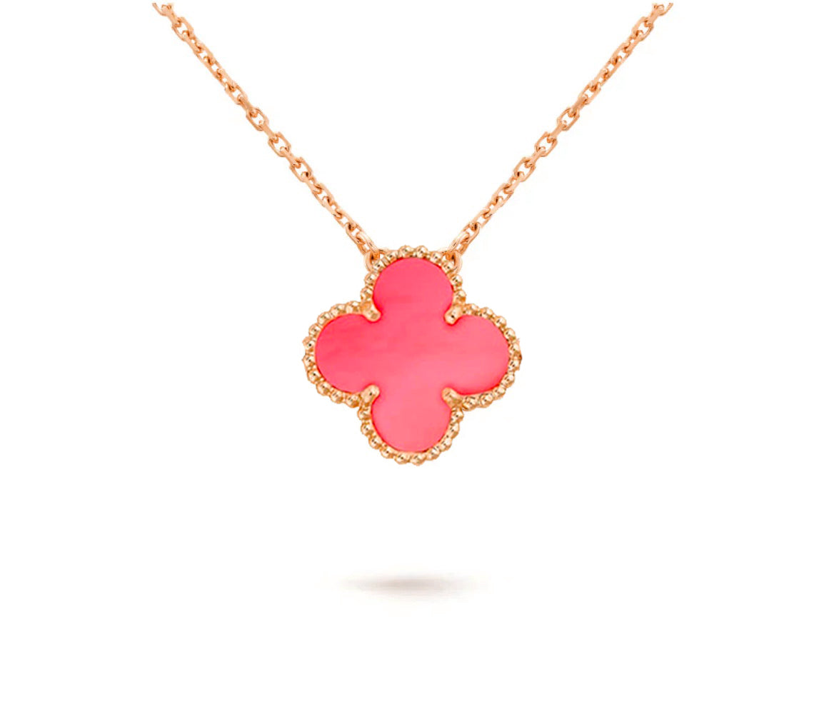 [LUXE]CLOVER 15MM SINGLE FLOWER NECKLACE COLLECTION