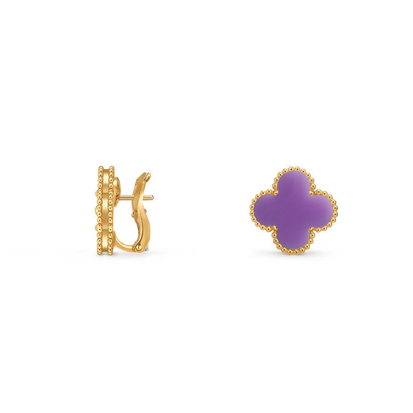 [LUXE]CLOVER 15MM MOP EARRINGS COLLECTION