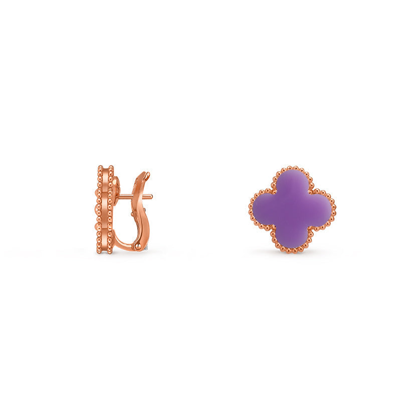 [LUXE]CLOVER 15MM MOP EARRINGS COLLECTION