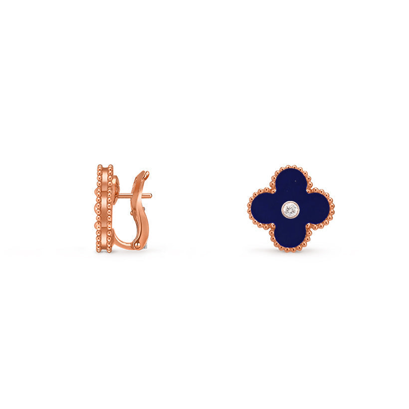 [LUXE]CLOVER 15MM MOP DIAMOND EARRINGS COLLECTION