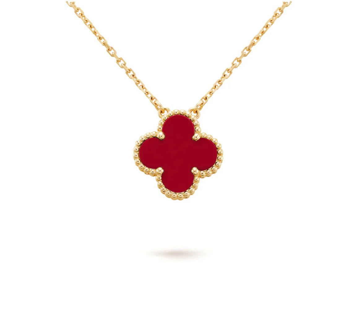 [LUXE]CLOVER 15MM SINGLE FLOWER NECKLACE COLLECTION