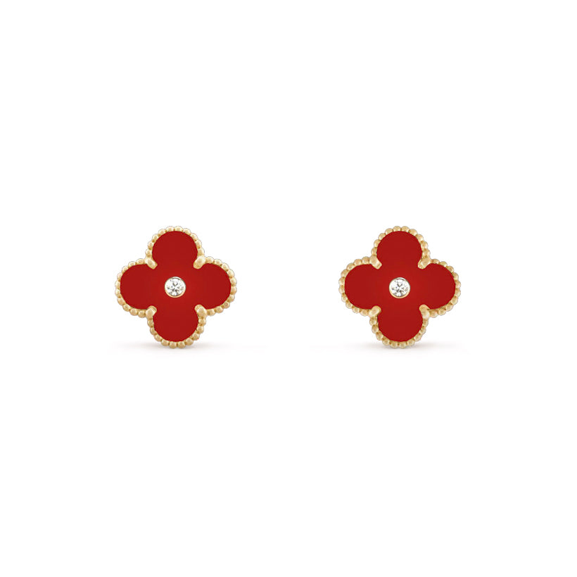 [LUXE]CLOVER  15MM DIAMOND EARRINGS COLLECTION