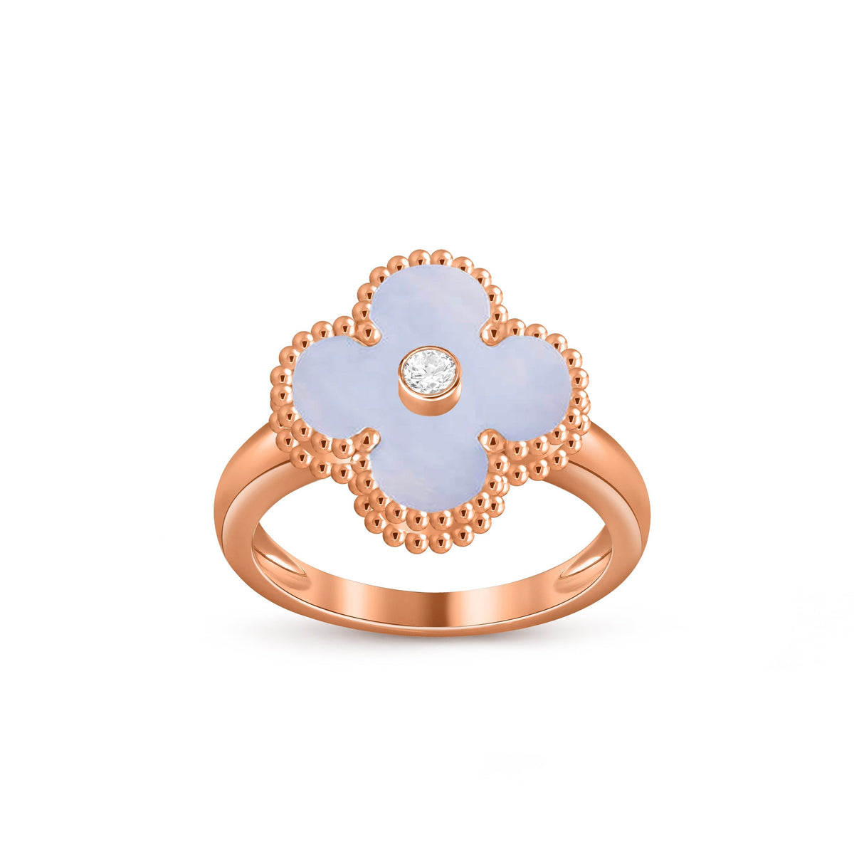 [LUXE]CLOVER DIAMOND RING ROSE GOLD COLLECTION