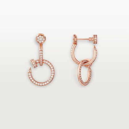 [Raffine]JUSTE FULL DIAMOND DOUBLE EARRINGS