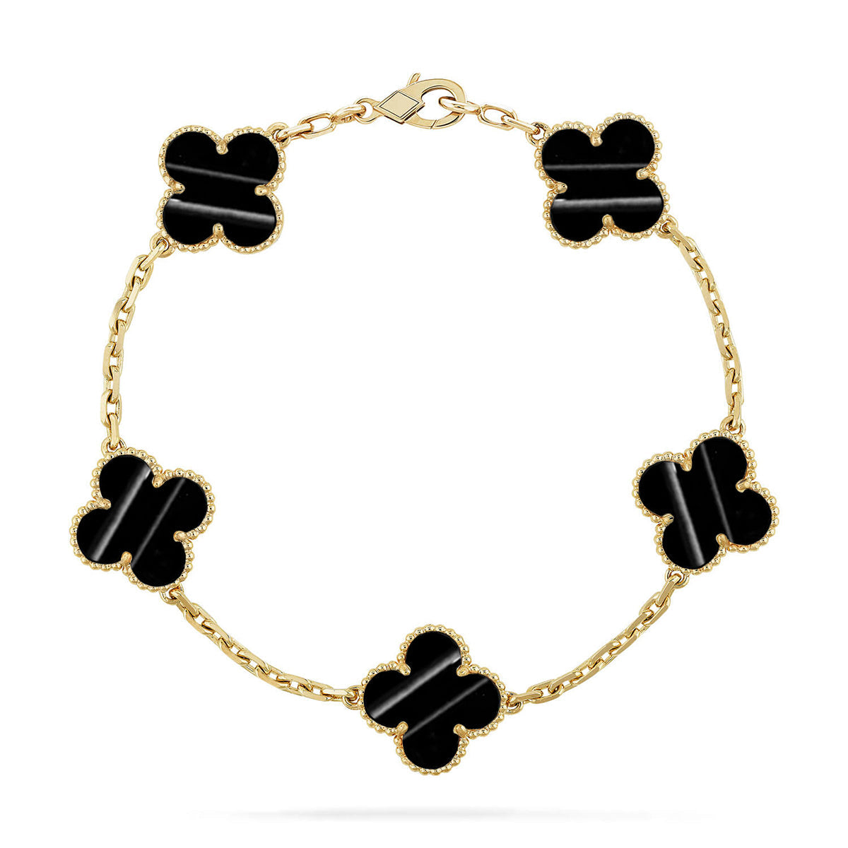 [RAFFINE] ARMBAND-KOLLEKTION MIT KLEEBÜTTEN-ANHÄNGER UND PULSARSTEIN