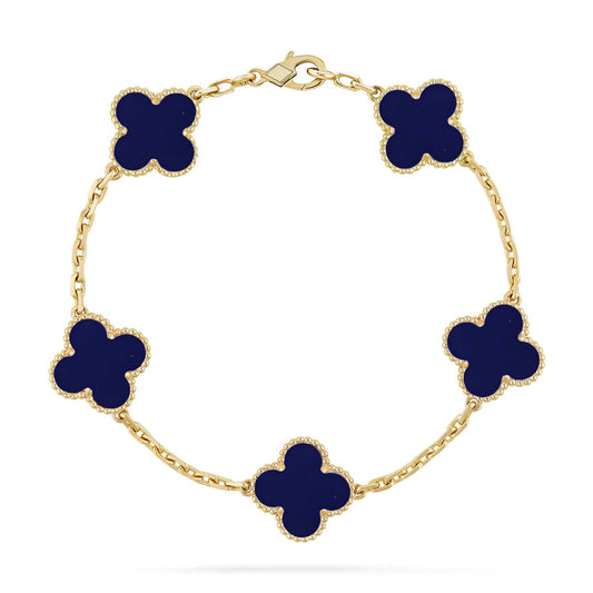 [RAFFINE]KLEEBUTT 5 MOTIV LAPISLAZULI-ARMBANDKOLLEKTION