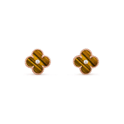 [LUXE]CLOVER  15MM DIAMOND EARRINGS COLLECTION