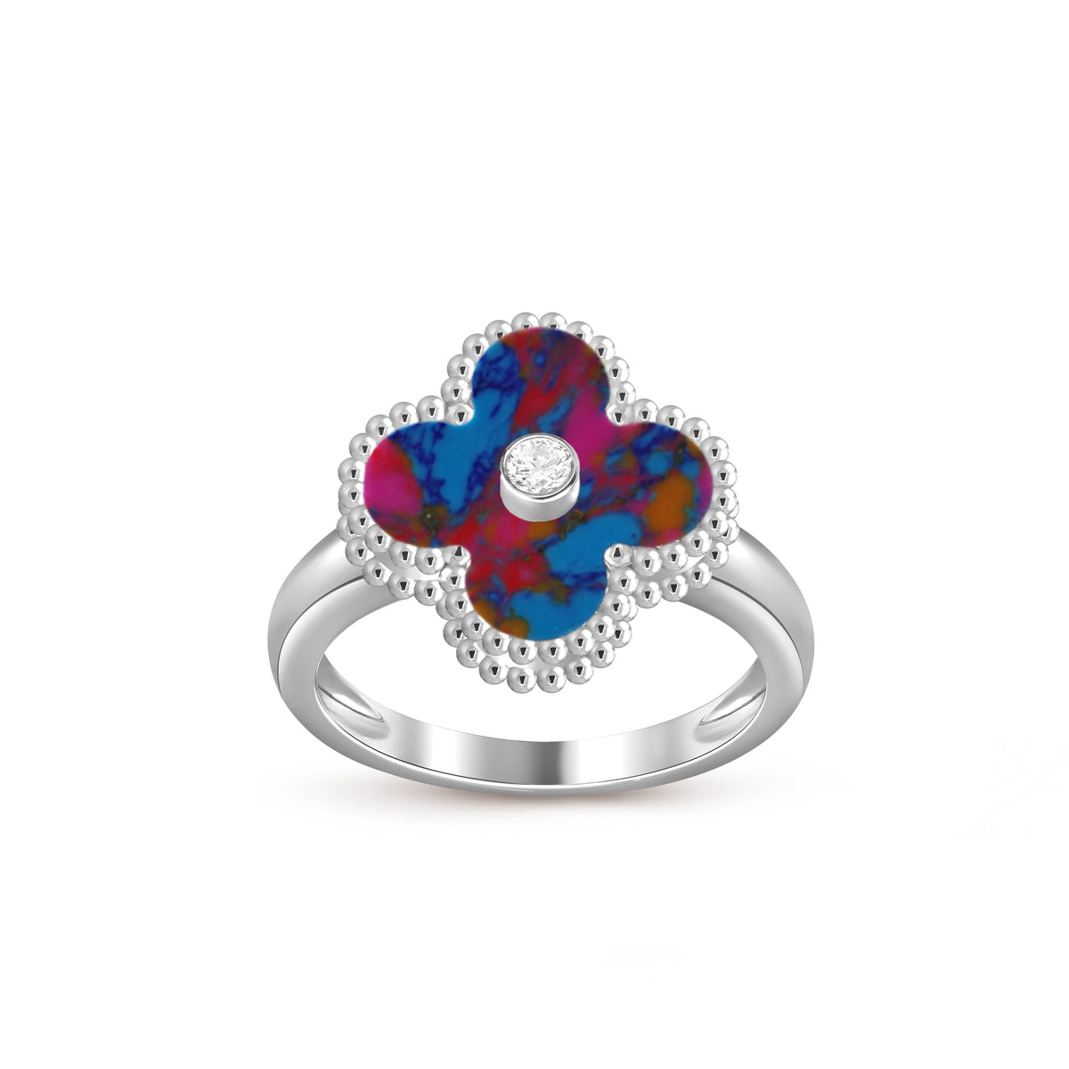 [LUXE]CLOVER SILVER DIOMND RING COLLECTION