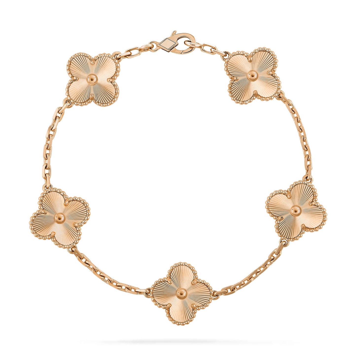 [RAFFINE]CLOVER 5 FLOWERS LASER BRACELET