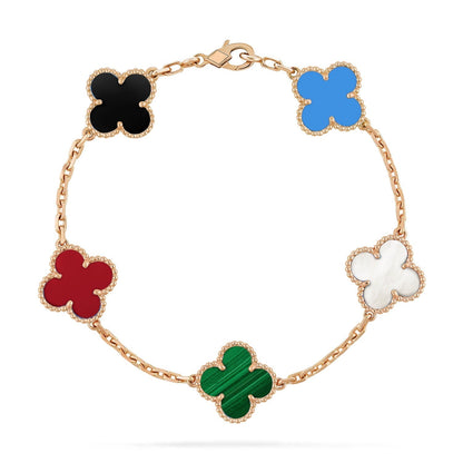 [RAFFINE]CLOVER 5 MOTIFS MEHRFARBIGES ARMBAND