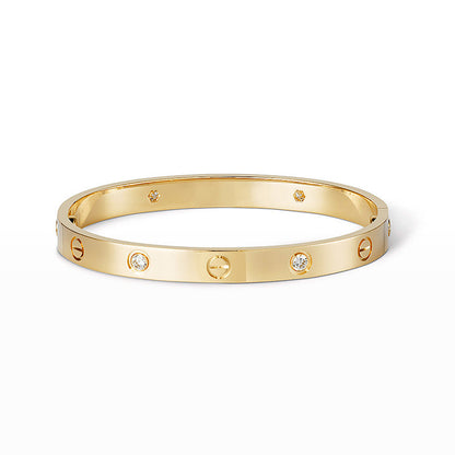 [RAFFINE] PULSERA DE AMOR 6,1 MM 4 DIAMANTES