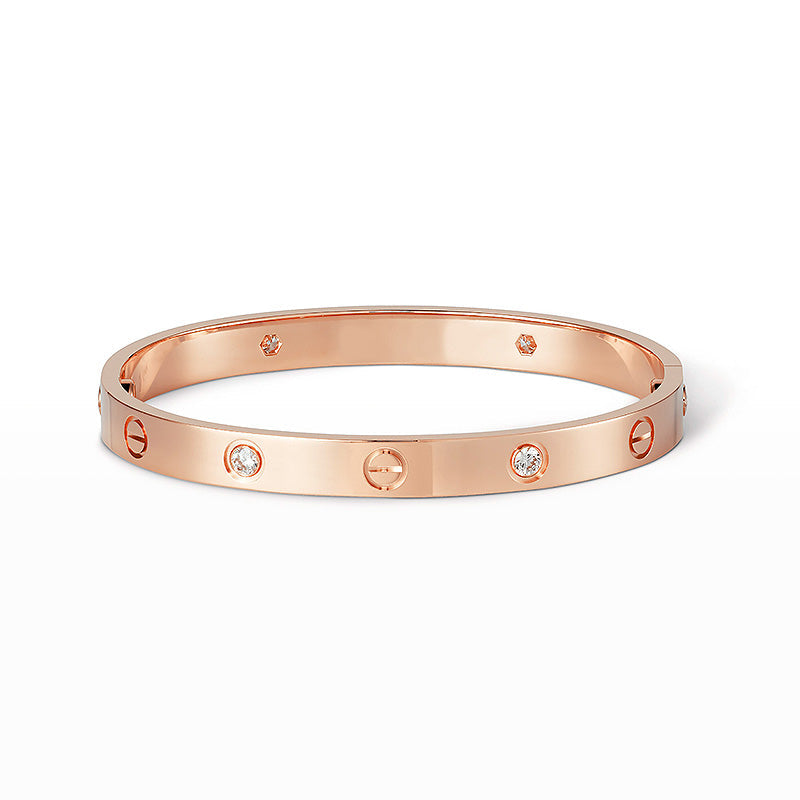 [RAFFINE] PULSERA DE AMOR 6,1 MM 4 DIAMANTES