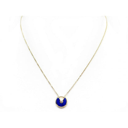 [Raffine]COLLIER AMULETTE AGATE OR ROSE