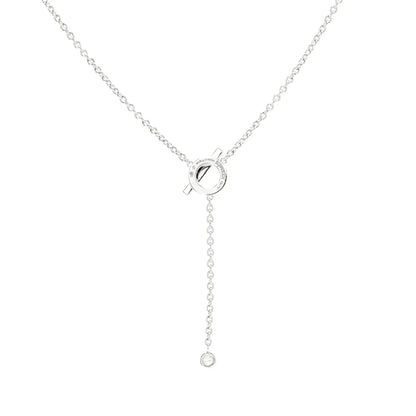 [RAFFINE]FINESSE SILVER DIAMOND NECKLACE