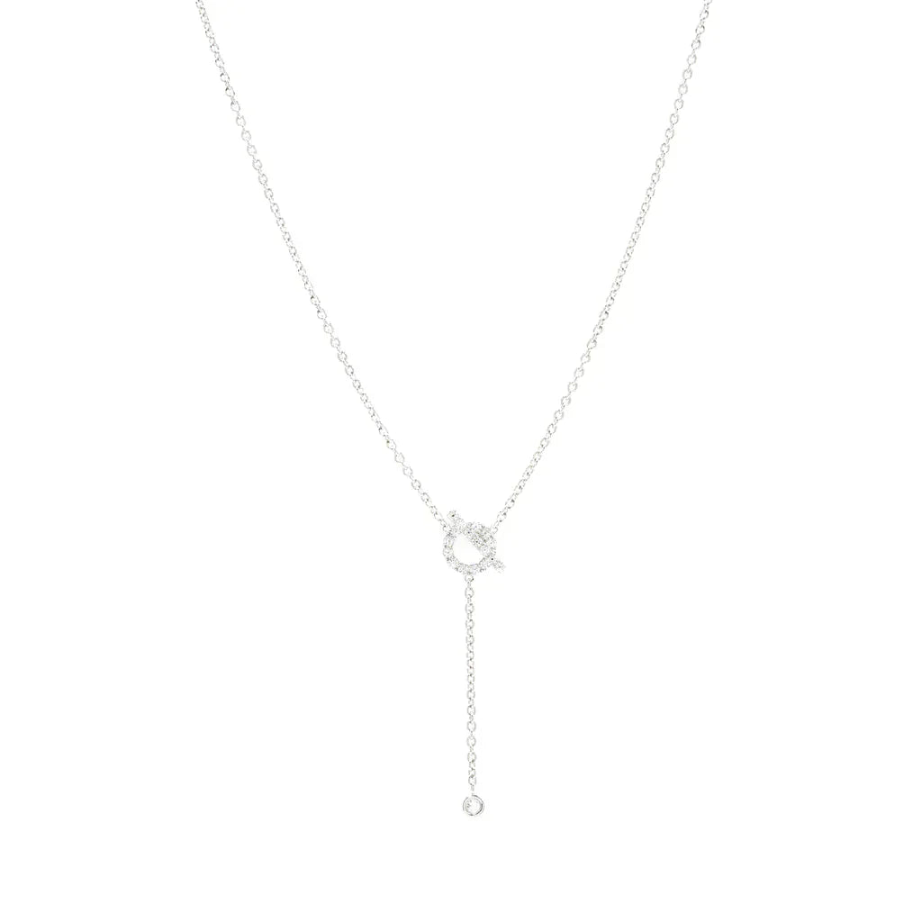 [RAFFINE]FINESSE SILVER DIAMOND NECKLACE