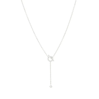 [RAFFINE]FINESSE SILVER DIAMOND NECKLACE