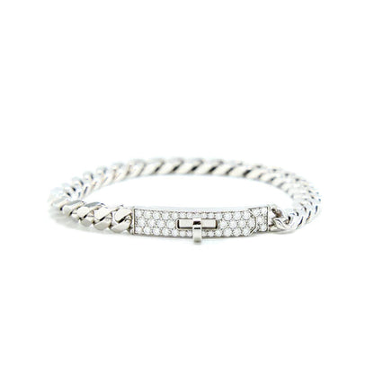 [RAFFINE]KELLY CHAIN SILVER DIAMOND BRACELET
