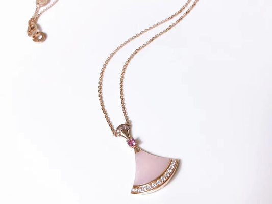 [RAFFINE] COLLAR DE ENSUEÑO CON DIAMANTE ROSA