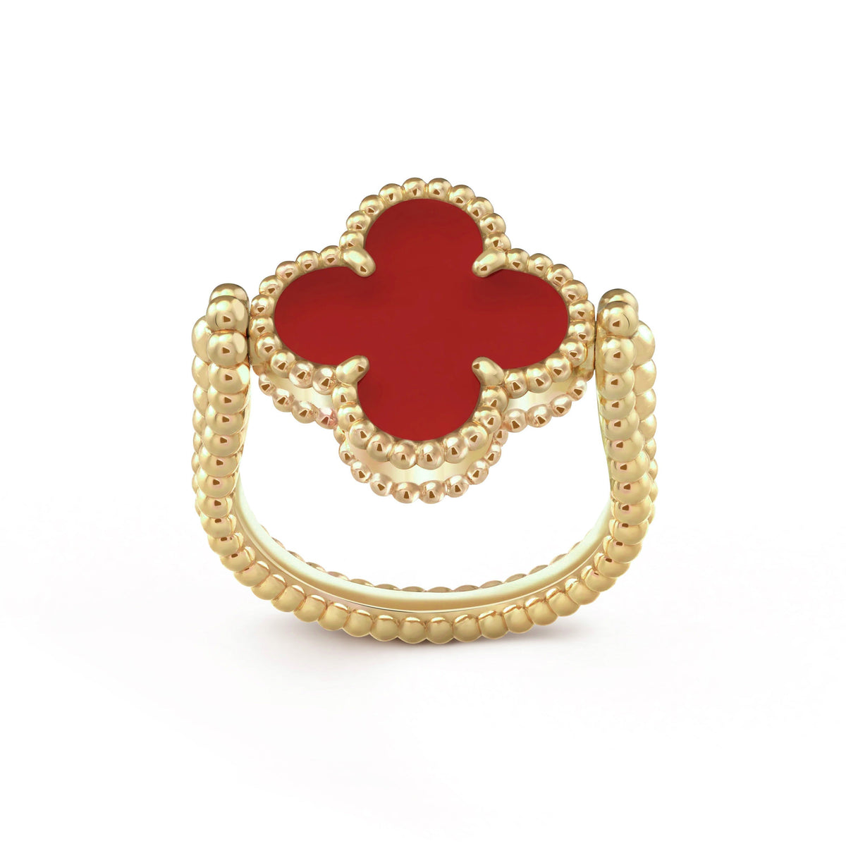 [LUXE]CLOVER RIVERSIBLE RING GOLD COLLECTION