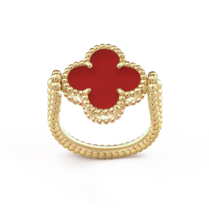 [LUXE]CLOVER RIVERSIBLE RING GOLD COLLECTION