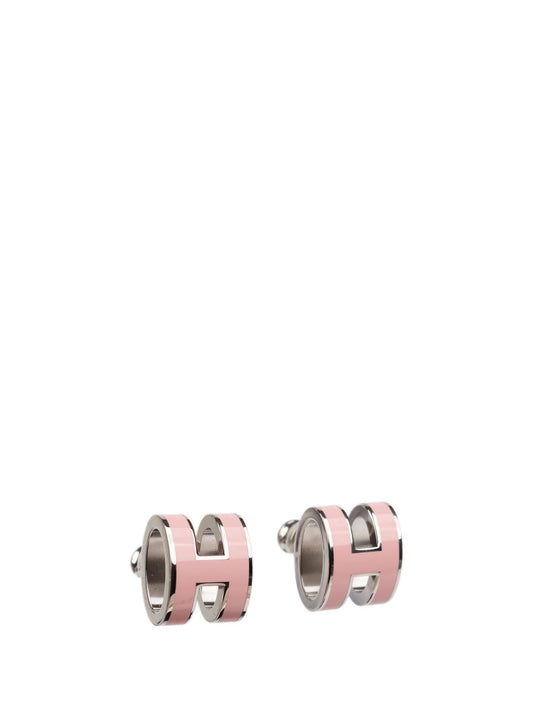 [Raffine] MINI POP H SILBER OHRRINGE ROSA