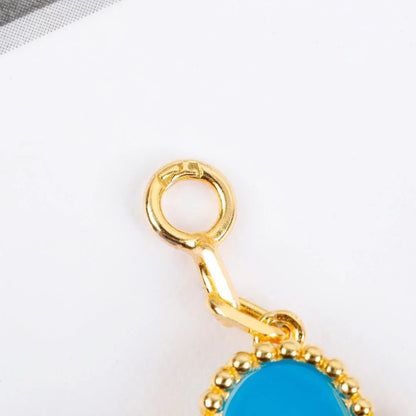 [RAFFINE] CLOVER 5 MOTIF TURQUOISE BRACELET COLLECTION