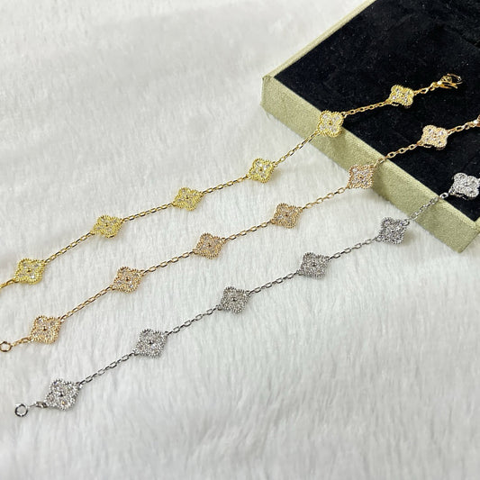 [RAFFINE]CLOVER 6 MOTIV DIAMANTENARMBAND