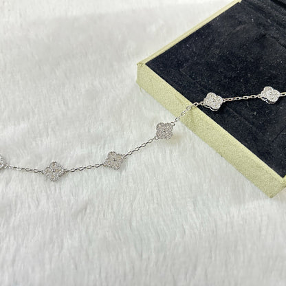 [RAFFINE]CLOVER 6 MOTIF DIAMOND BRACELET