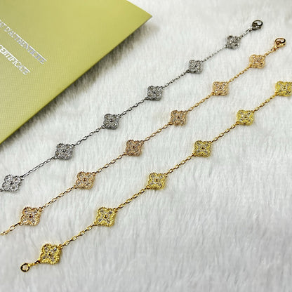 [RAFFINE]CLOVER 6 MOTIV DIAMANTENARMBAND
