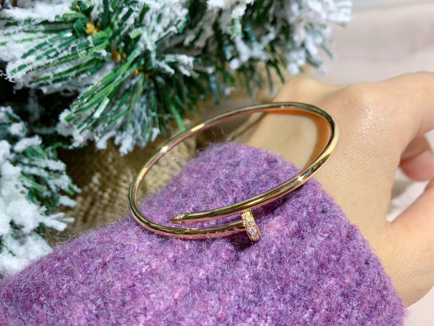 [RAFFINE]JUSTE BRACELET 2.5MM DIAMONDS