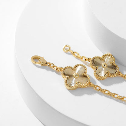 [RAFFINE]CLOVER 10 MOTIFS LASER NECKLACE