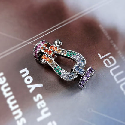 [RAFFINE]FORCE LARGE HORSESHOE CLASP  METAL BRACELET